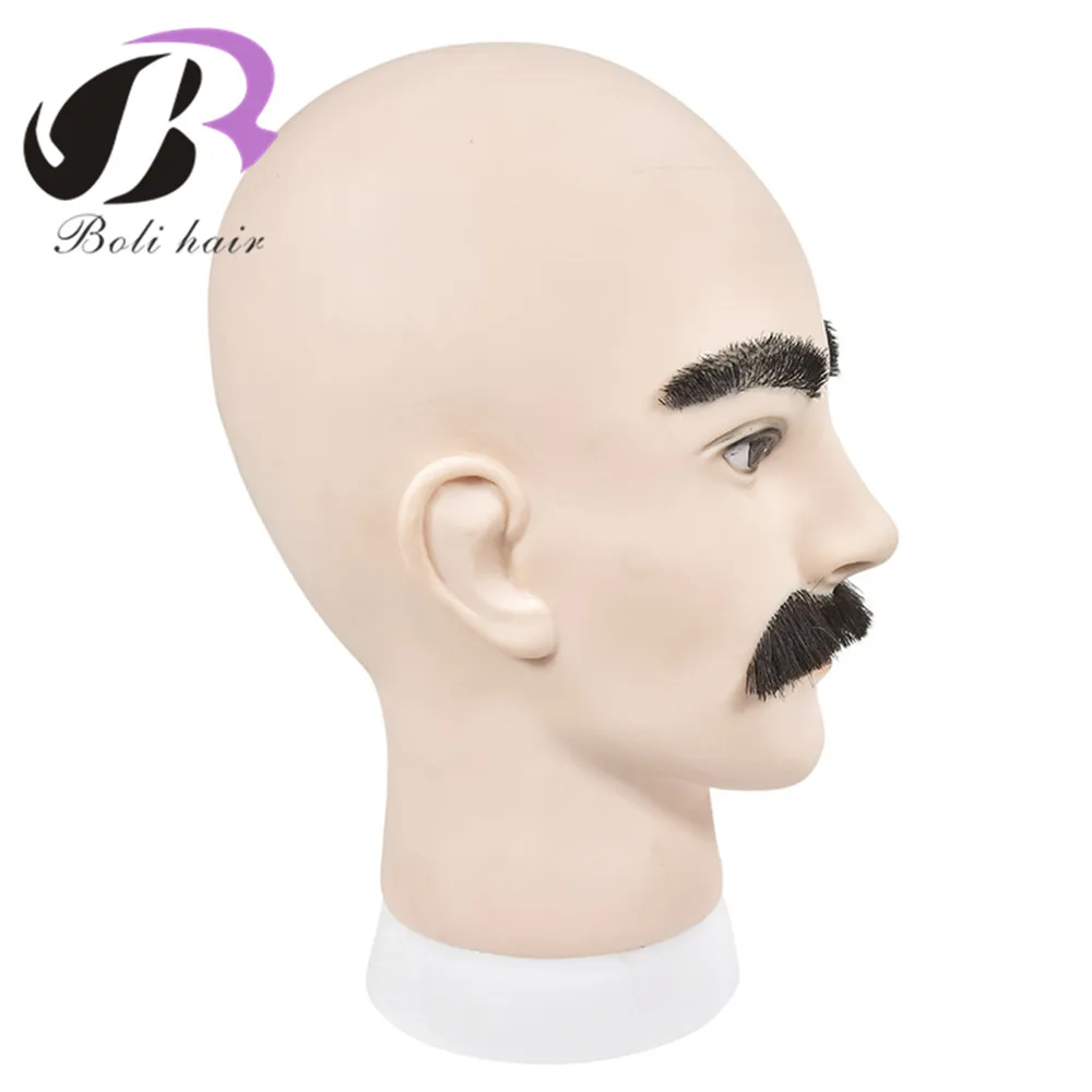 Манекен Boli hair из мягкого ПВХ для макияжа голова манекен обучения бороде мужской