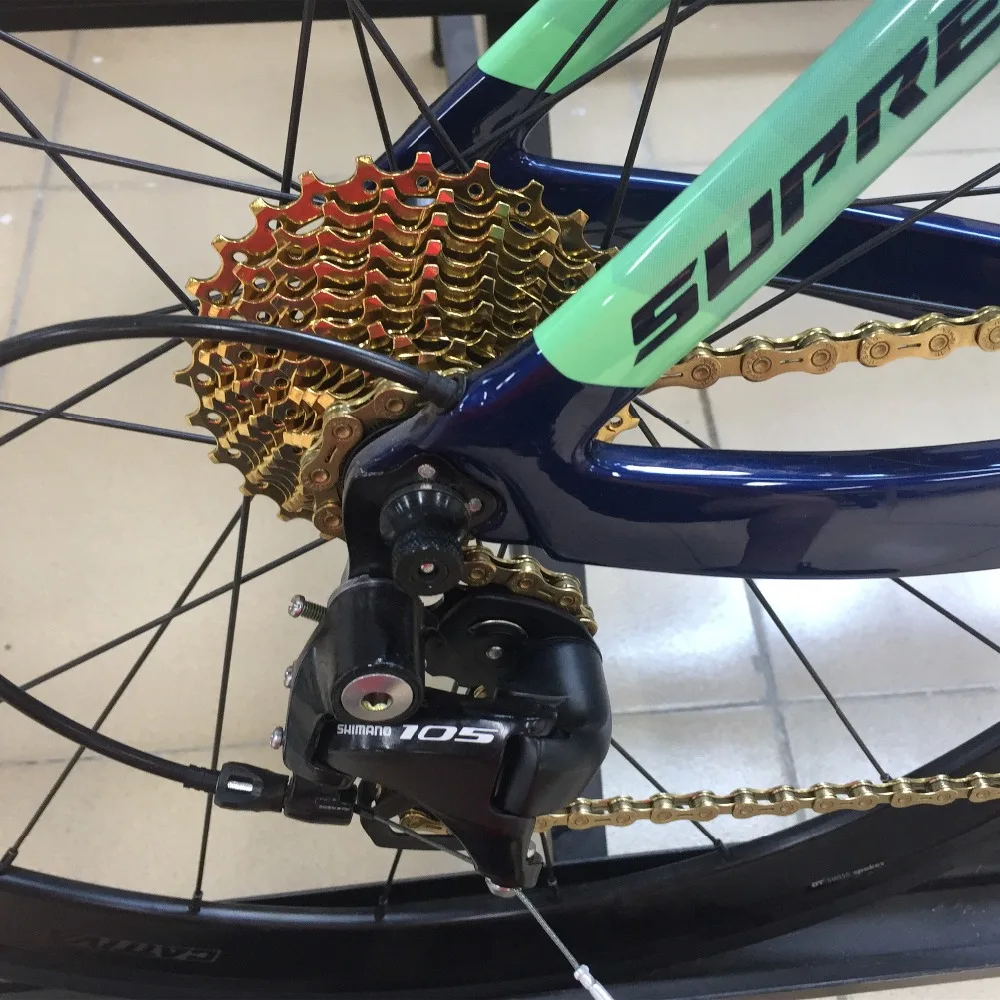 YBN 11 скоростная цепь 116л MTB шоссейные велосипедные цепи для shimano sram campagnolo Золотая полая велосипедная цепь