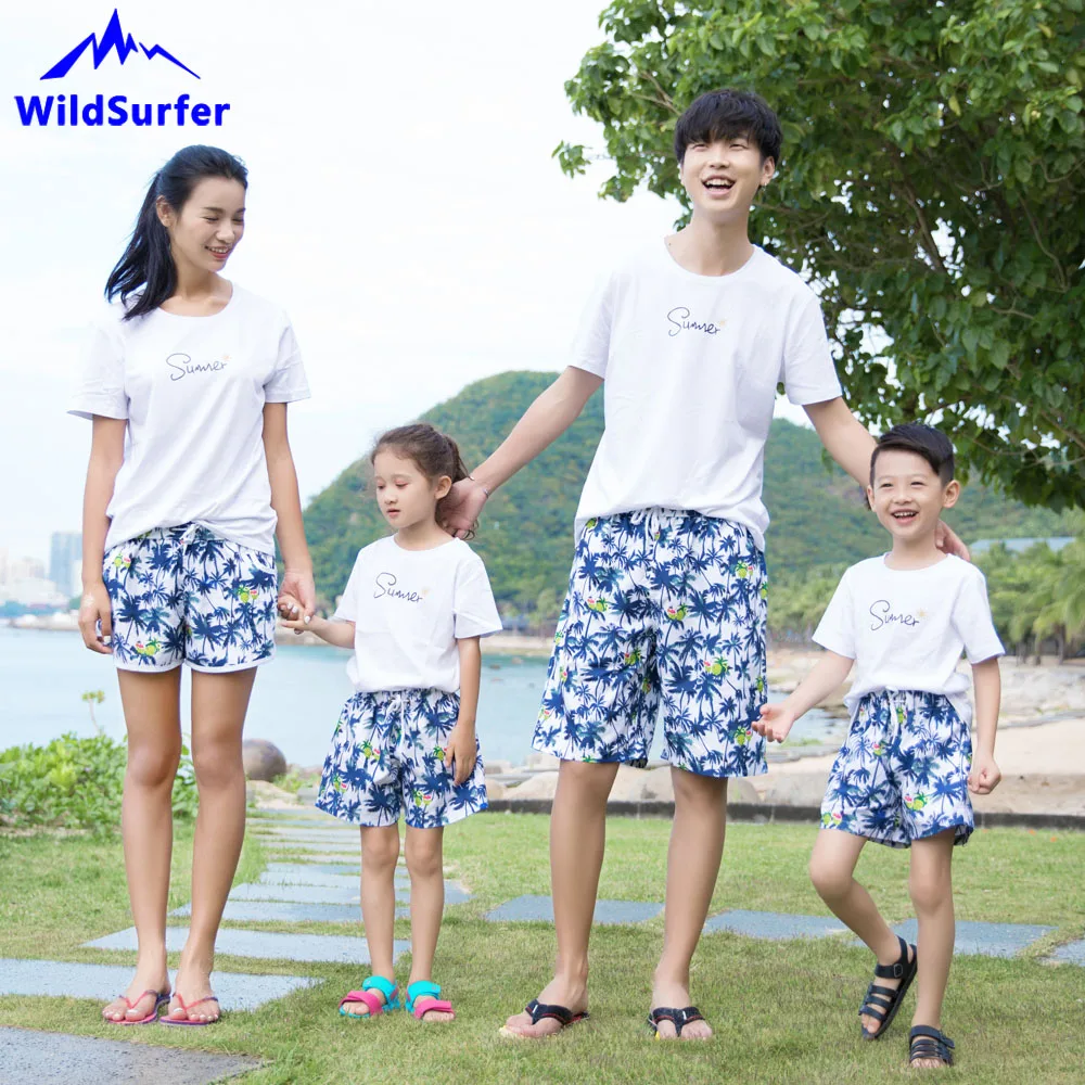 Семейные пляжные шорты WildSurfer Мужская быстросохнущая одежда для плавания мужчин