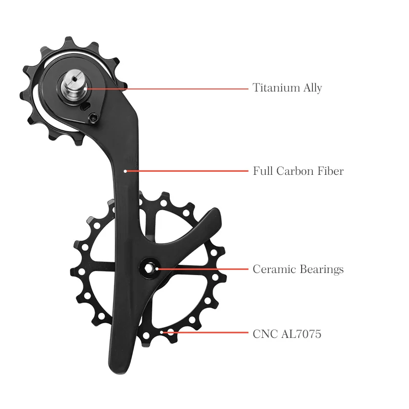 Велосипедный задний переключатель передач 17T для Shimano 9100 9150 R8000 R8050|Велосипедный