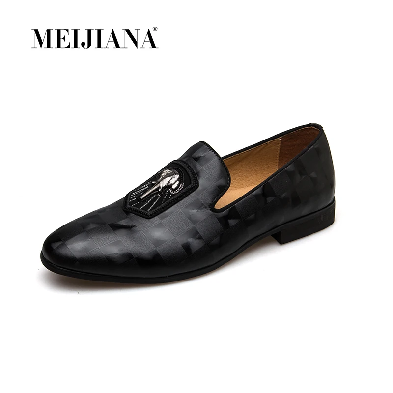Новые брендовые весенне осенние мужские лоферы MEIJIANA из натуральной кожи модная