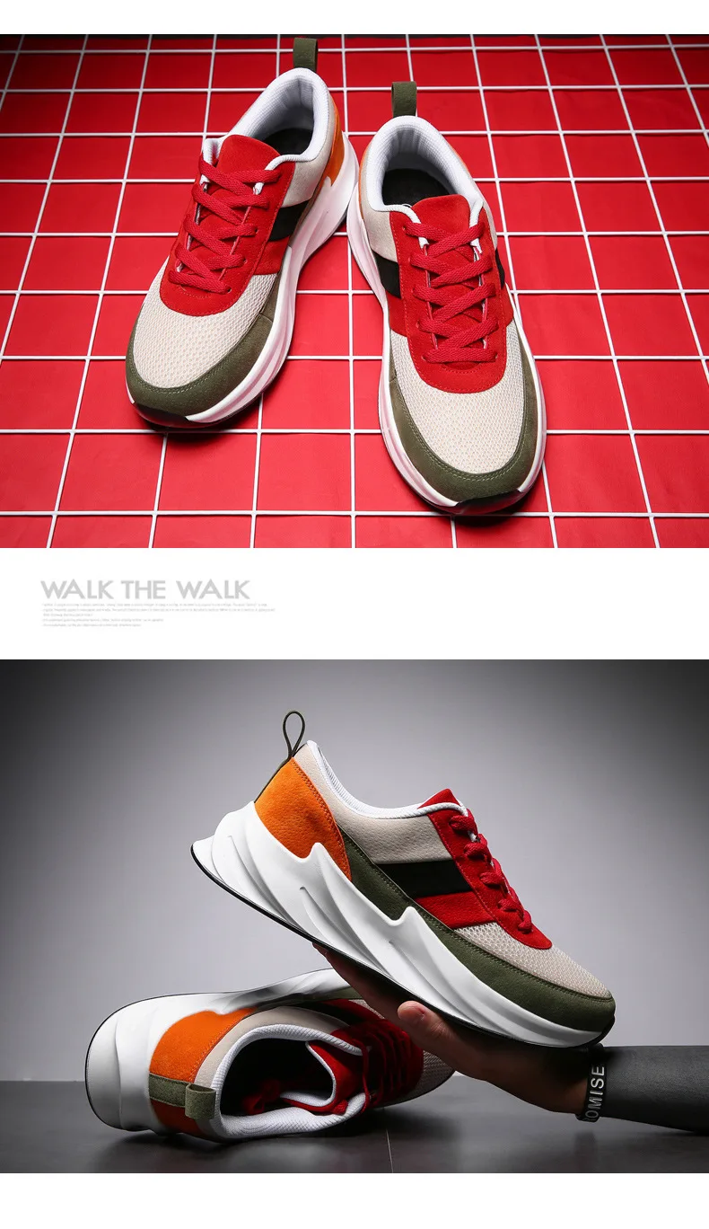 New Shark Off Fashion White Sneakers Men Spring Summer Chunky Sneakers Hip Hop Light Casual Suede Shoes Tenis Sapato Masculino