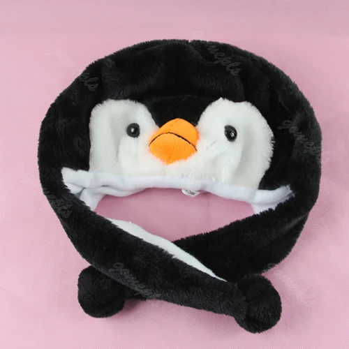 

Новинка 1 шт. мультфильм животное пингвин талисман плюшевые теплые Кепки шляпа Тапочки