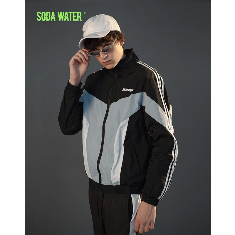 SODA WATER 2018 новая весенняя Осенняя повседневная мужская куртка-бомбер бейсбольная