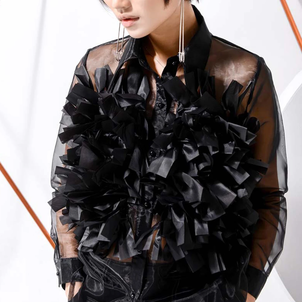 Европейская и американская новинка 2019 роскошные женские рубашки со шнуровкой