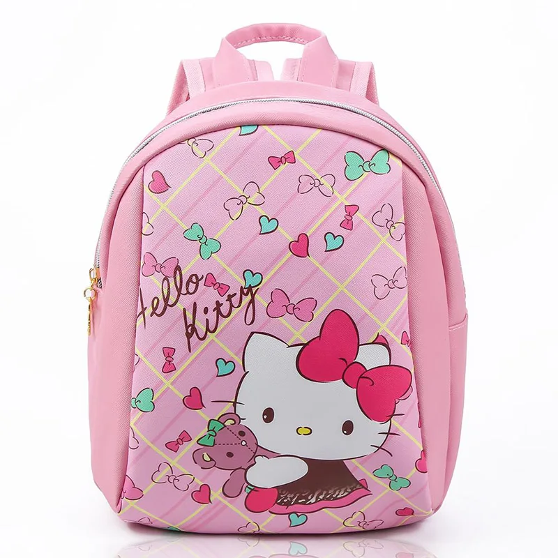 B Kawaii hello kitty мультфильм розовый плюшевый рюкзак прекрасный кот дети 3D Сумка Дети школьный для девочек маленькие дети подарки хорошее качество - Цвет: B