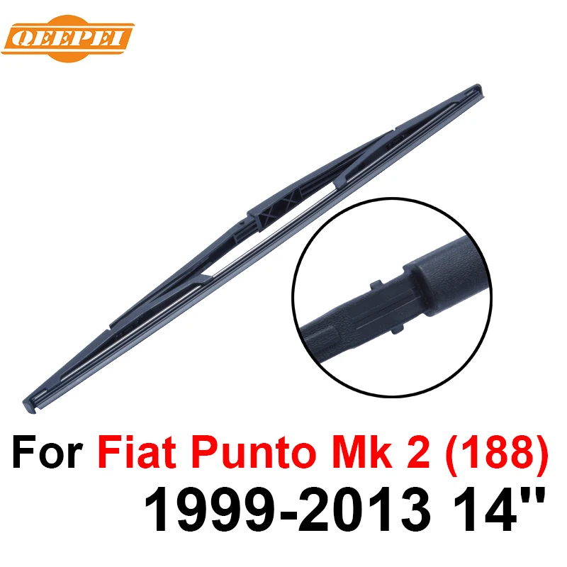 Задняя щетка стеклоочистителя QEEPEI Без Рычага для Fiat Punto Mk 2 (188) 1999 2013 14 дюймов 3/5