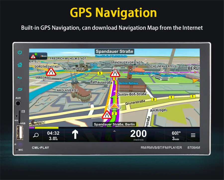 Автомагнитола с Android 7 1 &quot 2Din gps Wi Fi Универсальная автомобильная аудиосистема 2 Din