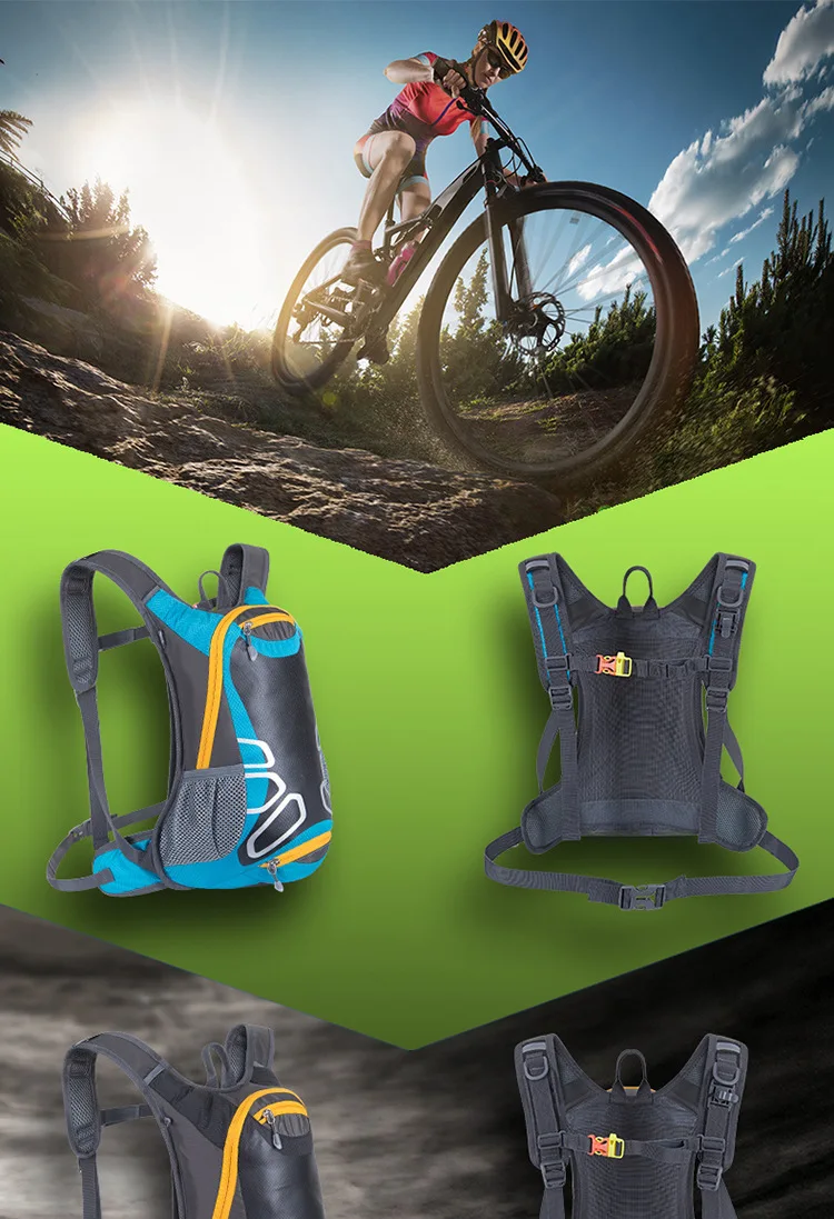 Мужской женский рюкзак MTB нейлоновый непромокаемый 12л велосипедная сумка для воды сумка для спорта на открытом воздухе Рюкзак для бега 12л велосипедный рюкзак