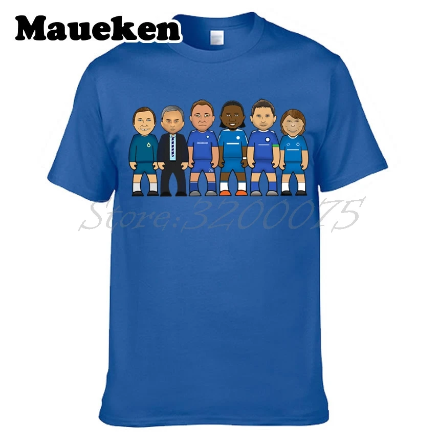 Мужская футболка Челси legend heroes Frank Lampard John Terry Didier Drogba Jose Mourinho Ron Harris Zola W0522006|men