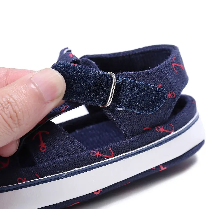 Обувь для маленьких мальчиков с якорем в летнем стиле обувь малышей мягкой