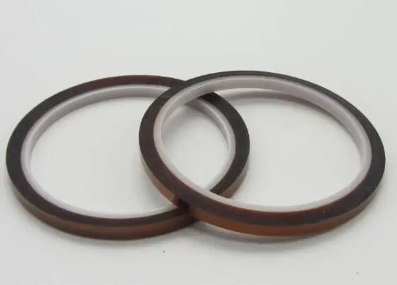 Высокотемпературная термостойкая лента 5 мм Полиимид 100 футов односторонние