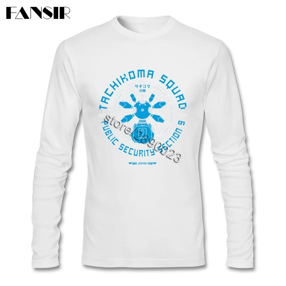 Лучшая дизайнерская футболка для мужчин Tachikoma отряд Призраков в Ракушке
