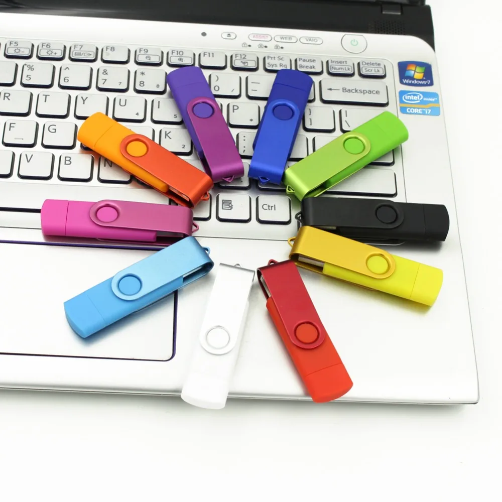 Смартфон с usb флеш накопителем вращающийся на 32 Гб 64 OTG флешка внешний накопитель
