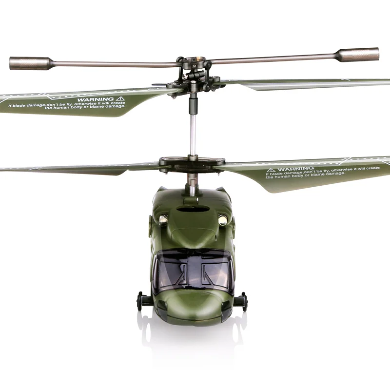 New Arrival Syma S102G Military 3CH Gyro LED Indoor RC Attack Helicopter Shatterproof Radio Remote Control Kids Toys Green |