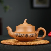 ore recommended all hand painted wall down slope mud carved chapter gourd pot of tea set custom undertakes the teapot