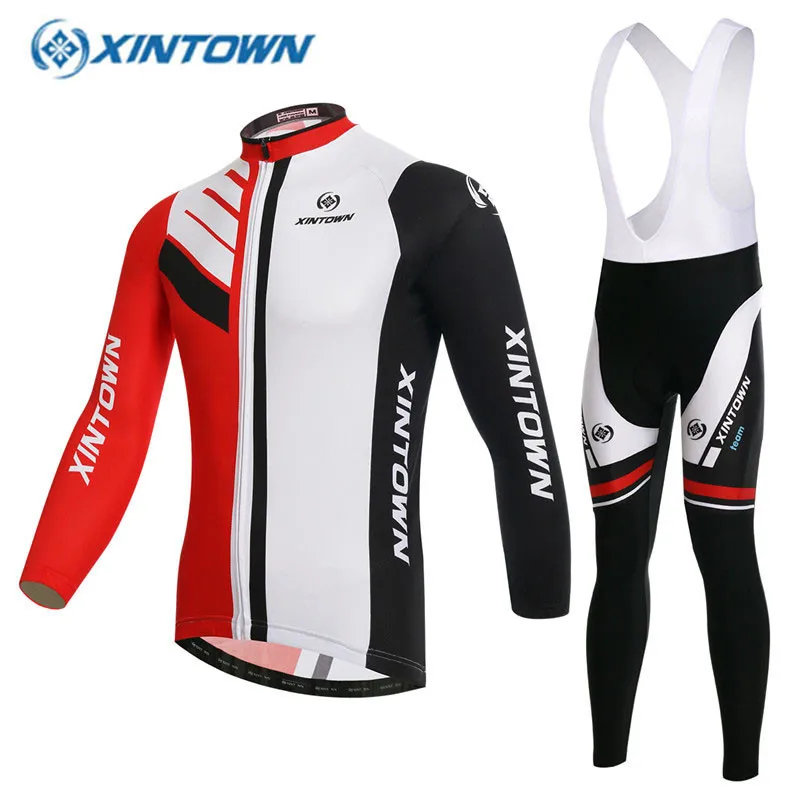 XINTOWN Зима Тепловой Велоспорт Джерси С Длинным Рукавом Мужчины Ropa Ciclismo Майо/Pro Team Mtb
