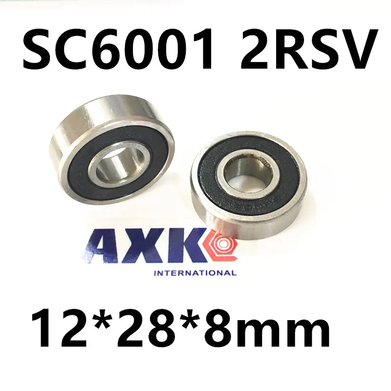 Ступица колеса novatec подшипник sc6001 2rsv 12*28*8 мм 6001 нержавеющая сталь Si3N4 гибридный