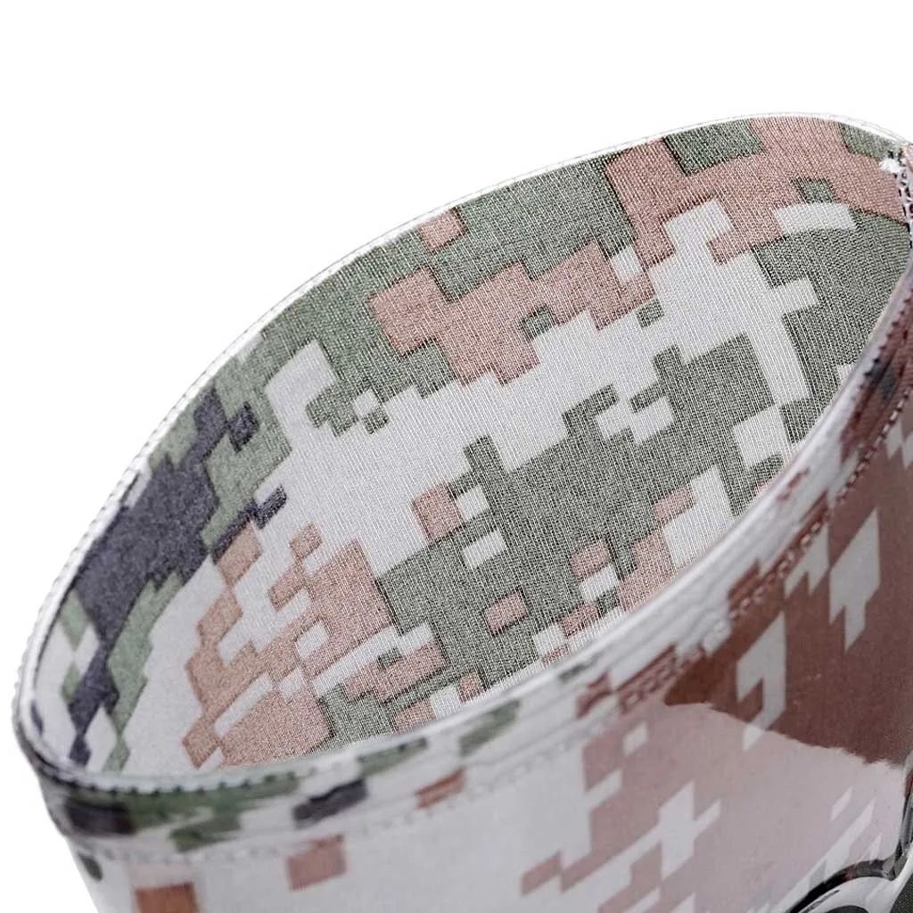 Высокие резиновые сапоги для мужчин Пластиковые камуфляжные непромокаемые