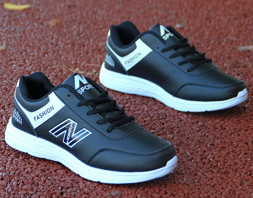 Men shoes 2019 New Arrivals hot Leather casual Fashion Ultra-light sneakers spring comfortable vulcanize Sports Shoes | Обувь