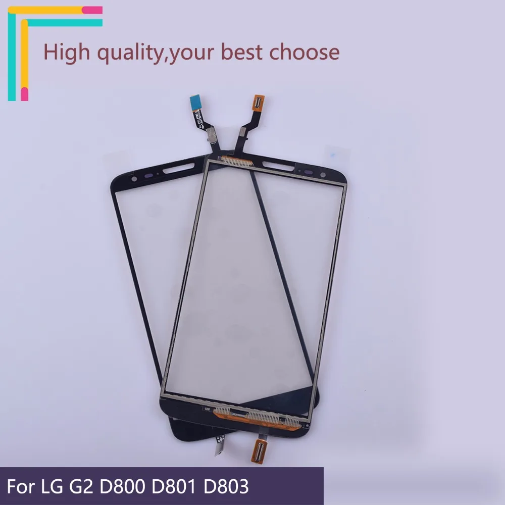 Новый D800 сенсорный экран для LG G2 D801 D803 дигитайзер сенсор внешняя Передняя
