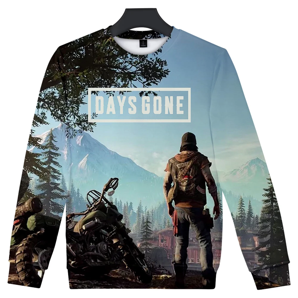 Модные days gone толстовка мужская Круглый воротник с длинными рукавами Толстовка days gone игры Harajuku топ с принтом в стиле хип-хоп толстовка
