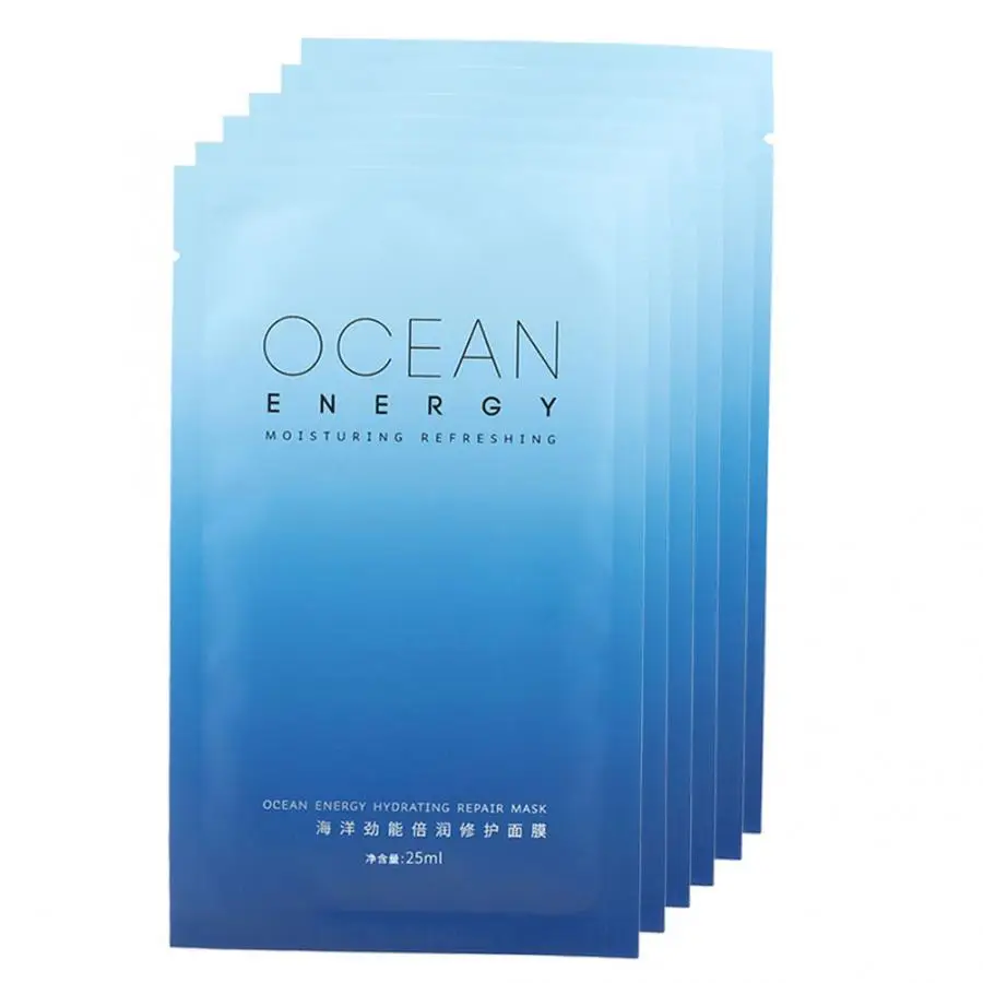 6 шт. мужская маска для лица уход за кожей прохладная увлажняющая сужения пор |