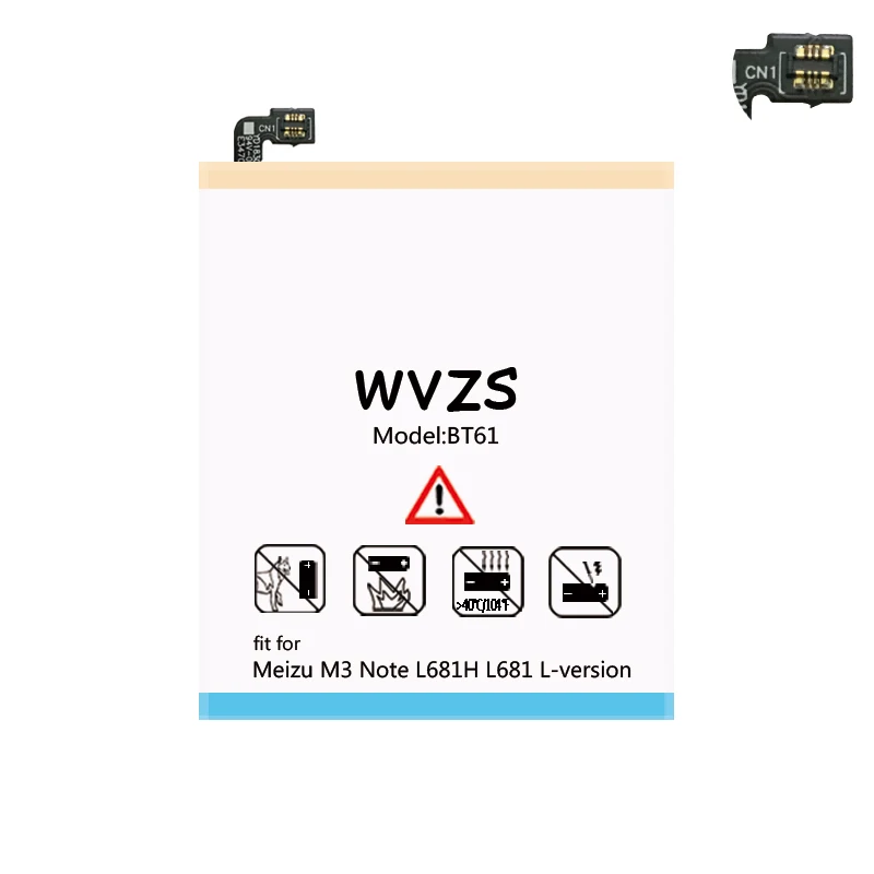 Wvzs 4600 мАч литий полимерный аккумулятор BT61 (L edition) для Meizu M3 Note L681H L681 (l версия)