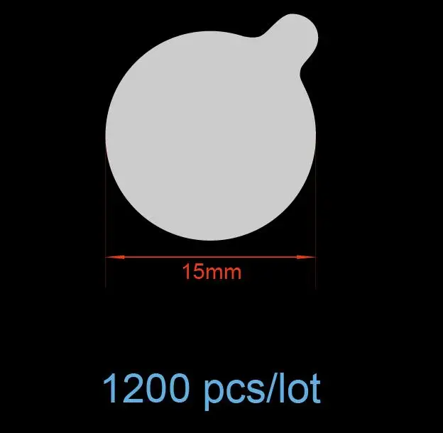 15mm Герметичные наклейки из алюминиевой фольги с ручкой для шлангов для зубной пасты косметические бутылки химические тюбики для рта, пункт № FA38 - Цвет: 15mm