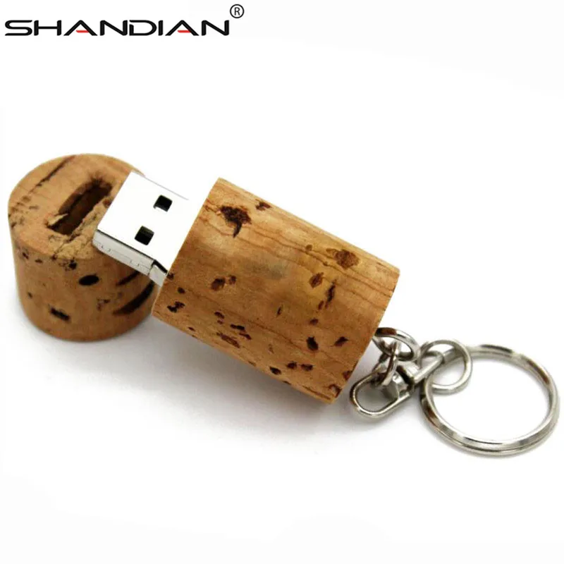 USB флеш накопитель SHANDIAN в деревянной бутылке 4/8/16/32/64 ГБ|USB флэш-накопители| |