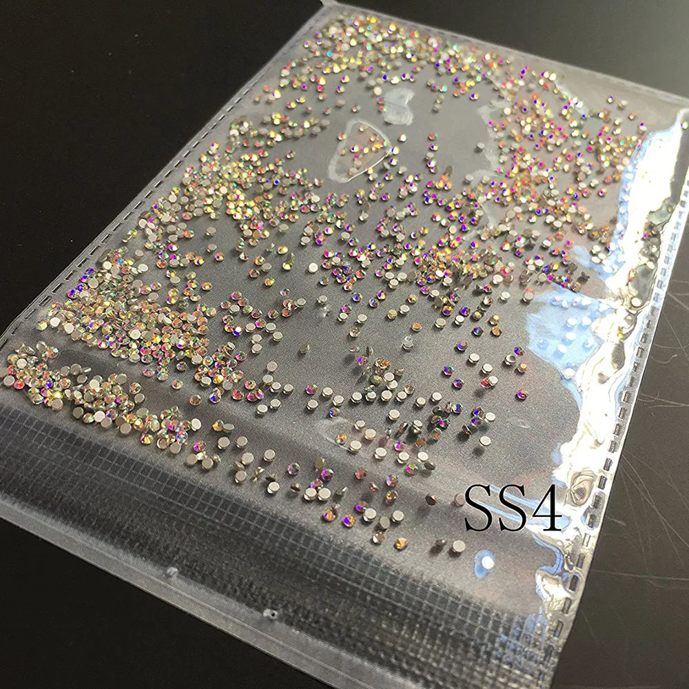 SS4 1440 искусственные кристаллы AB Nail Art Стразы с плоской задней поверхностью без