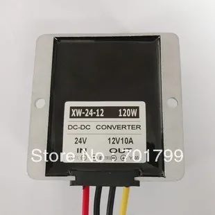 Водонепроницаемый DC понижающий преобразователь DC24V вход DC12V/10A/120 Вт Выход|dc dc battery