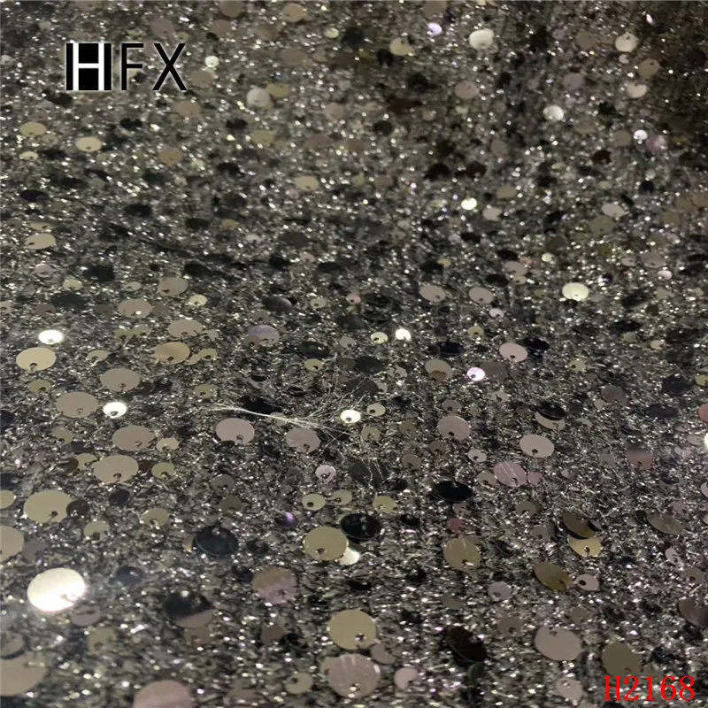 HFX черная, красная африканская кружевная ткань с блестками, список, блестящая кружевная ткань для шитья платья Hojilou, последние нигерийские кружева F2168