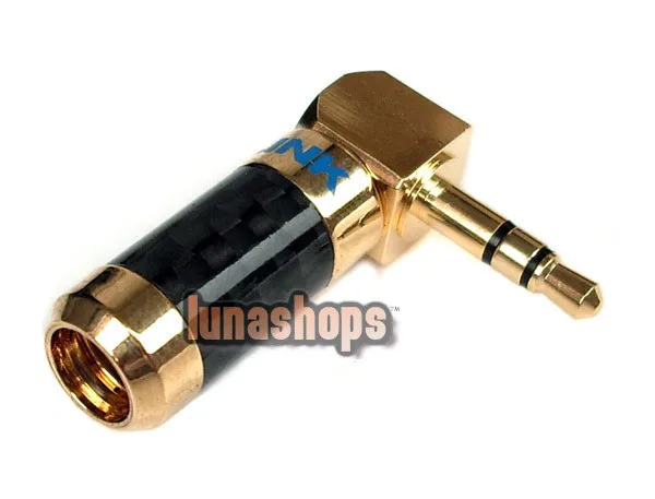 LN002134 ACROLINK Gold адаптер с разъемом 3 5 мм стерео мужской углеродный 90 градусов