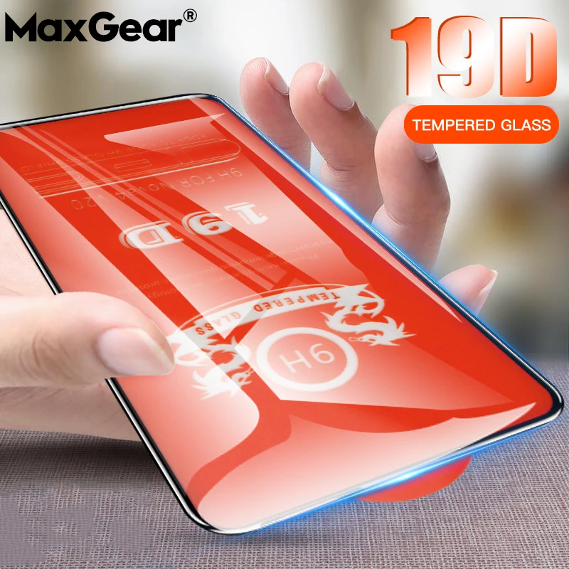 19D изогнутое полное покрытие закаленное стекло для Huawei Nova 3 3i 3E 4 4E защита экрана Y7