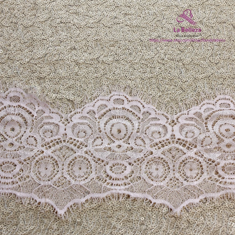 Ресницы французские кружевные розовые черные белые 3 ярда 1 шт.|Кружево| |