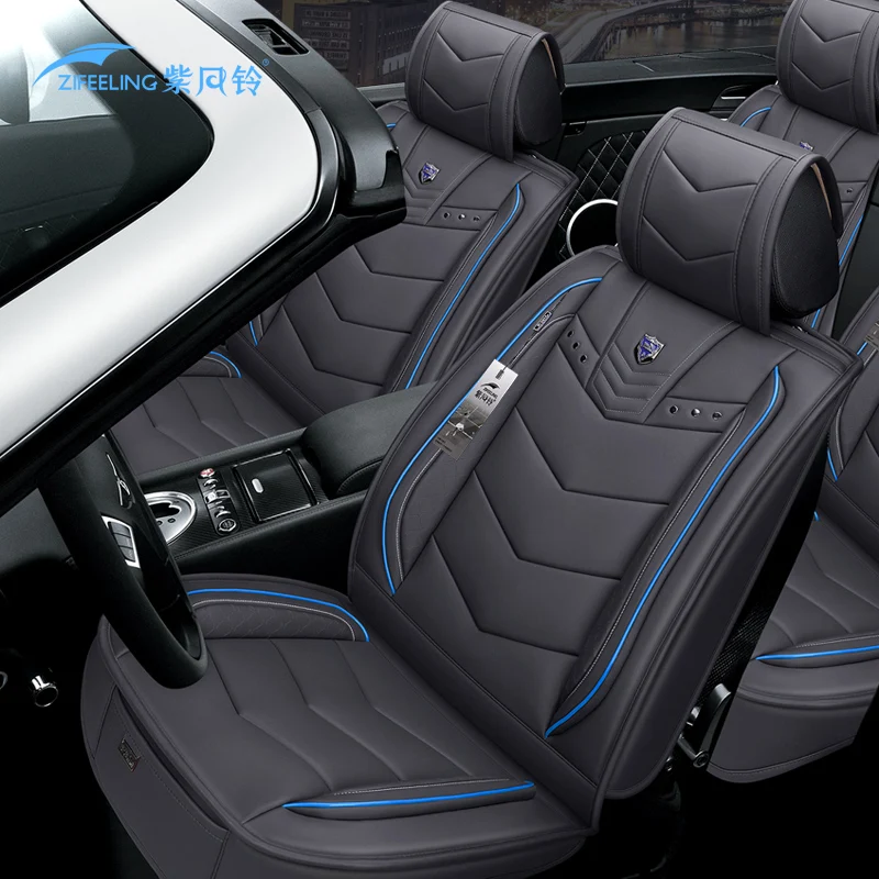 Роскошный кожаный чехол на сиденье автомобиля четыре сезона 5 сидений для Porsche
