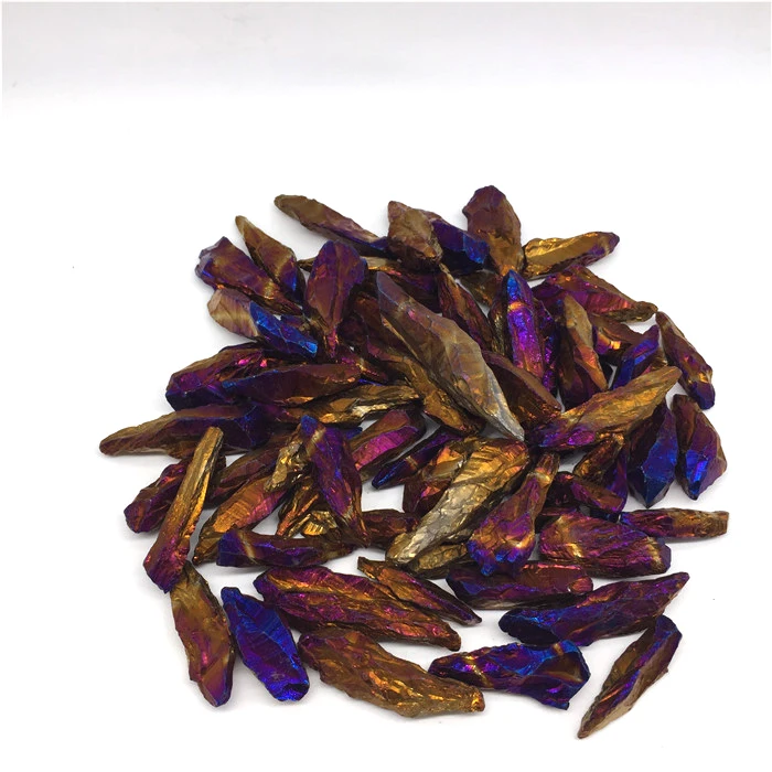 1 кг Радужный кристалл с Аура-кварцем камни титановым покрытием | Дом и сад