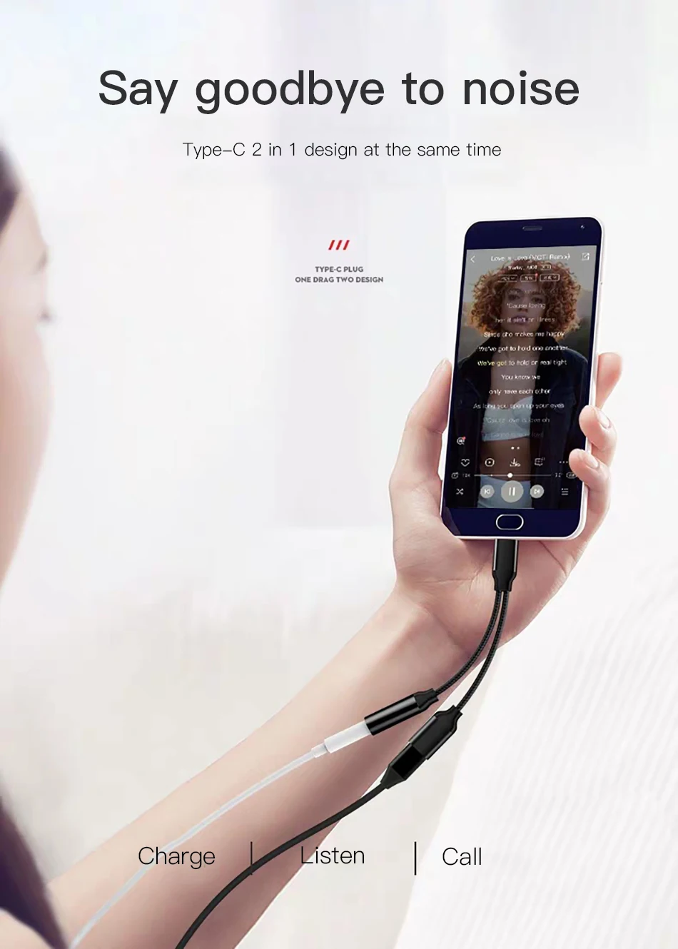 Адаптер для наушников ACCEZZ usb type C до 3,5 мм для samsung S10 Plus Xiaomi Mi9 huawei, зарядный музыкальный кабель USBC