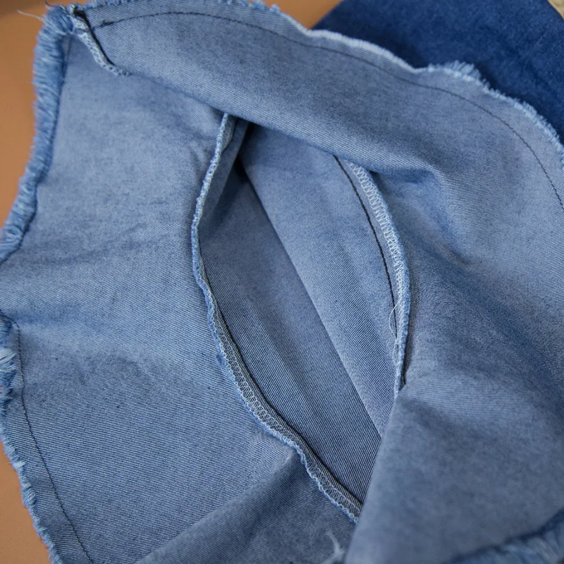 Рекламная акция детская джинсовая юбка русалки с цветочным рисунком для девочек