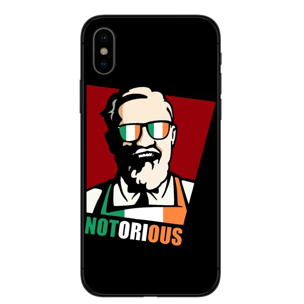 UFC Conor McGregor, Черные Мягкие силиконовые ТПУ чехлы для телефонов, чехол для iPhone 8, 8 Plus, 7, 7 Plus, 6, 6 S, 5, 5S, 6S Plus, X 10 - Цвет: TPU