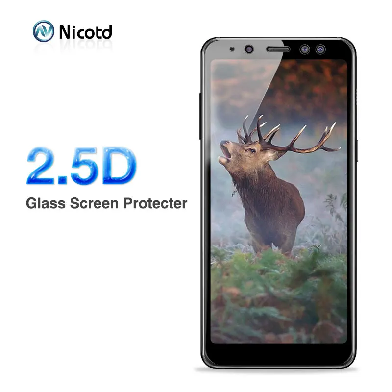 

Full cover tempered glass for Samsung Galaxy A8 A6 Plus 2018 screen protector for Samsung A8 A8+ A6 2018 protective glass film