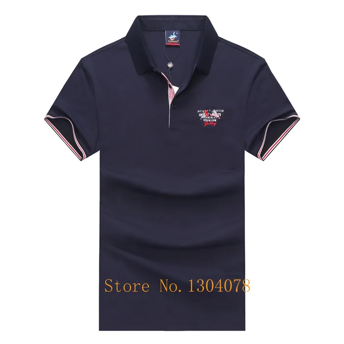 5950-DARKBLUE Новая мода Tace& Shark Поло рубашка для мужчин брендовые летние одноцветные джинсовые платья-комбинезоны хлопок наивысшего качества slim fit Повседневная Мужская рубашка поло HOMBRE логотип shark - Цвет: 5950-DARKBLUE
