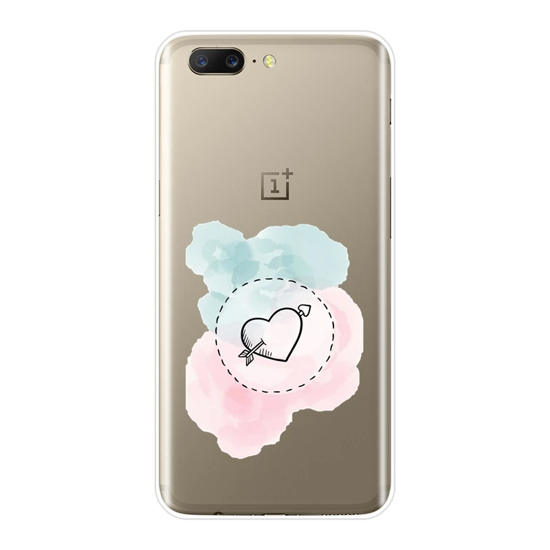 Задняя крышка для OnePlus 6 6T 5 5T 3 3T силиконовая Мягкая накладка на заднюю панель в
