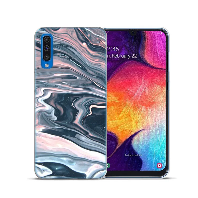 Мрамор в виде геометрических фигур мягкий чехол для Samsung Galaxy A3 A5 A7 A6 плюс A8 плюс A7 A9 A10 A20 A30 A40 A50 A60 A70 A80