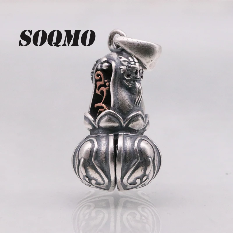 SOQMO Buddha Pendant 100% Real 925 Sterling Silver fine Jewelry For Men Women Necklace 2018 New SQM195 | Украшения и аксессуары