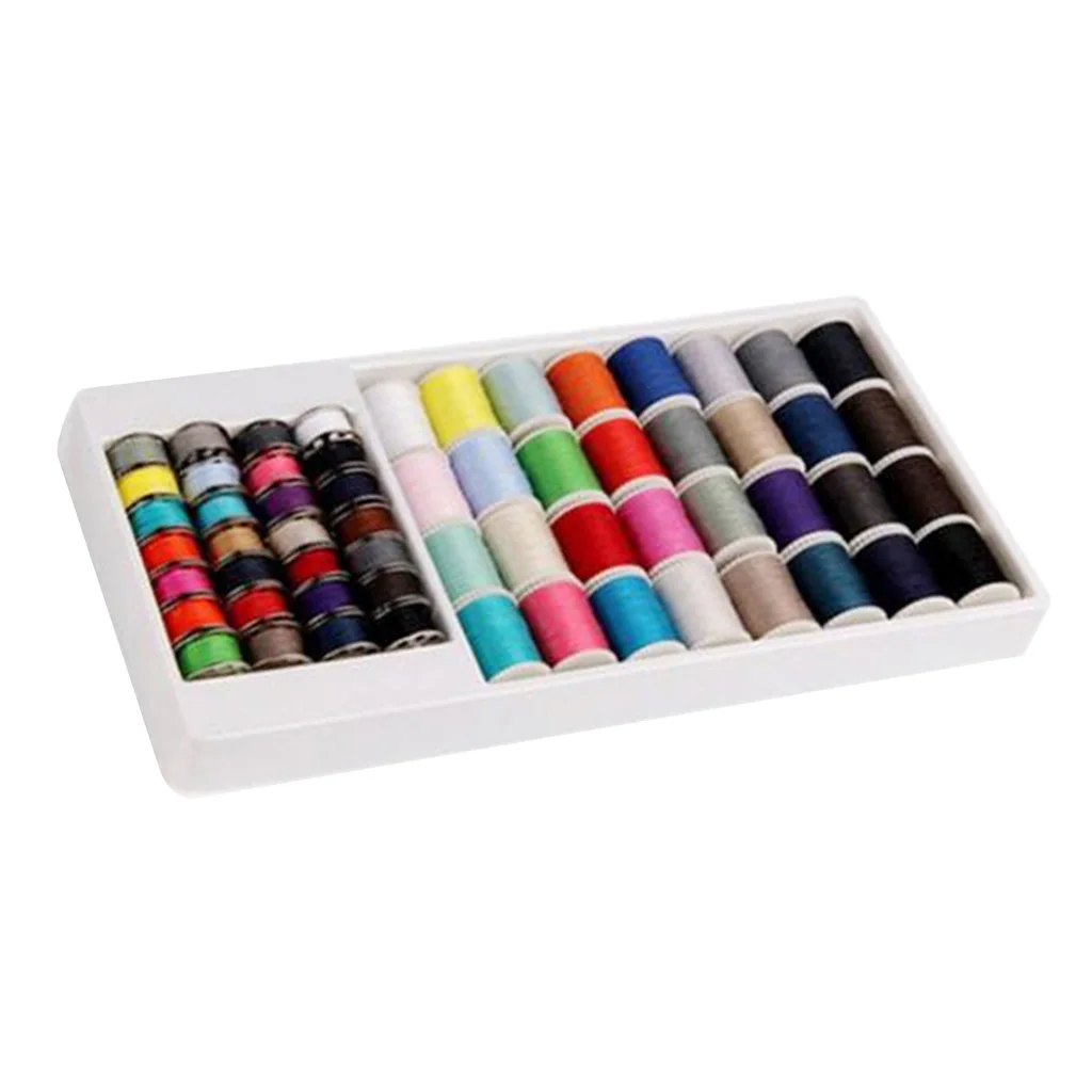 

60 Spools Mixed Colors Sewing Threads Set Sewing Machine Bobbins All Purpose
