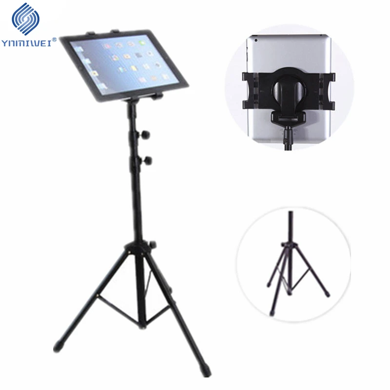 

Universal 7-10 inch Tablet Tripod Mount Holder For Lenovo Tab4 Kindle Fire Multi-direction Floor Tablet Stand For Samsung ipad