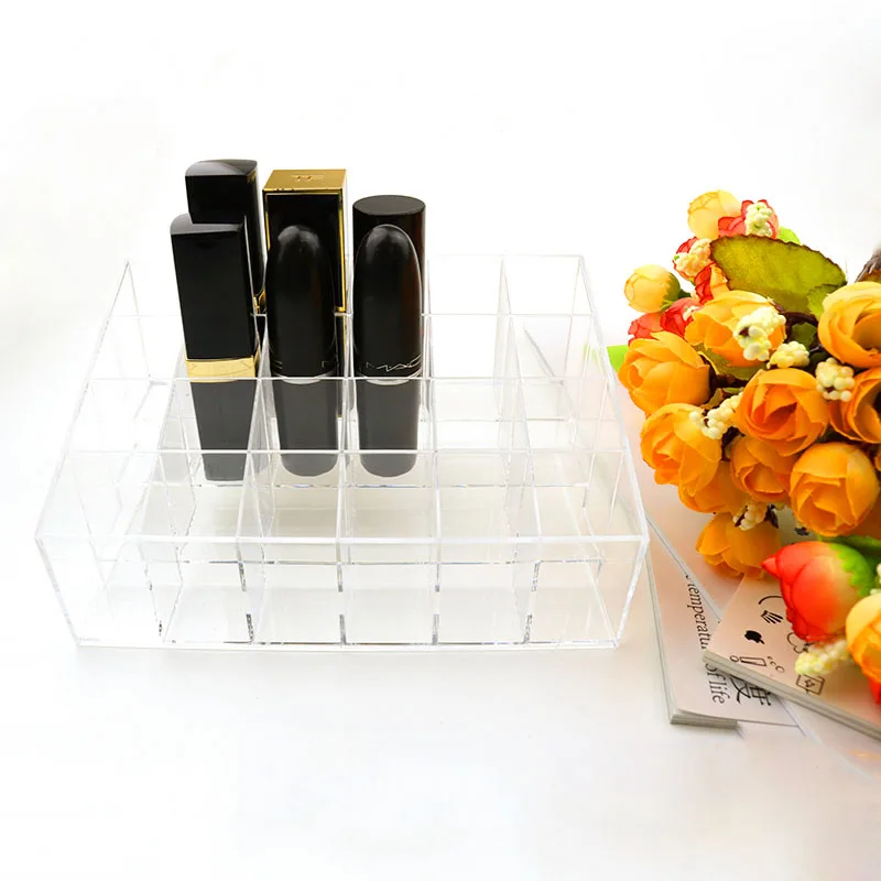 Косметический ящик Органайзер для макияжа пластиковый прозрачный контейнер