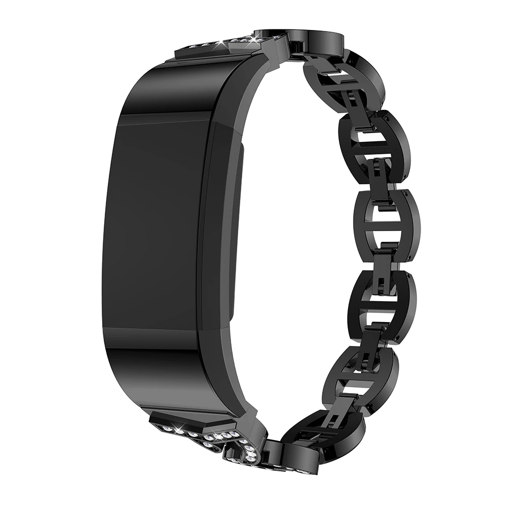 Модный женский браслет из нержавеющей стали для Fitbit Charge 2 сменный Браслет ремешок